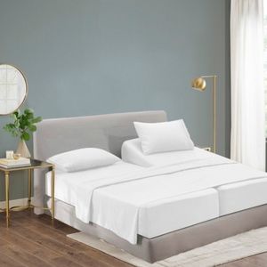 Cool Bamboo Sheet Set - Split King size- White